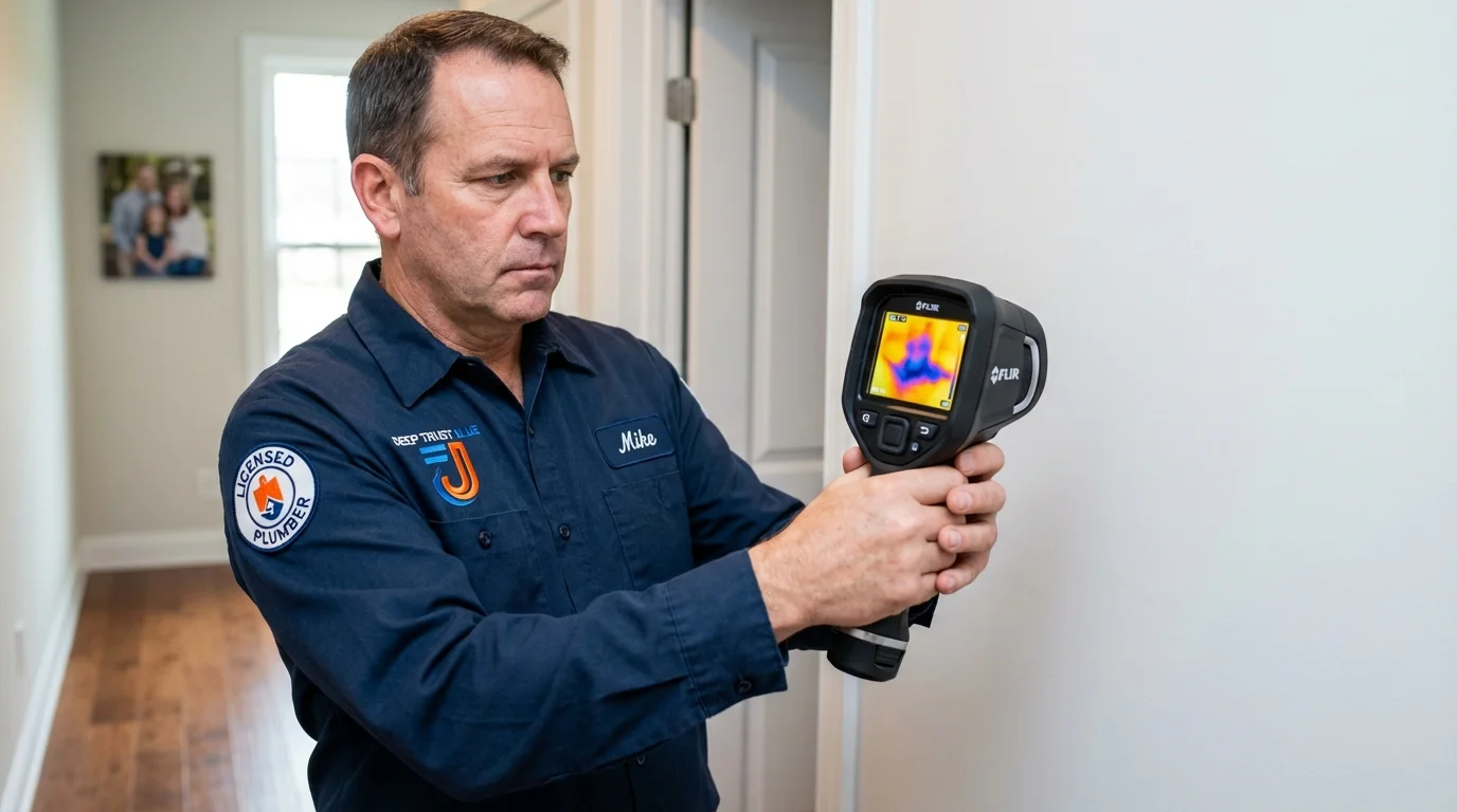 Thermal imaging leak detection by Johns Plumbing LLC in Stanfield